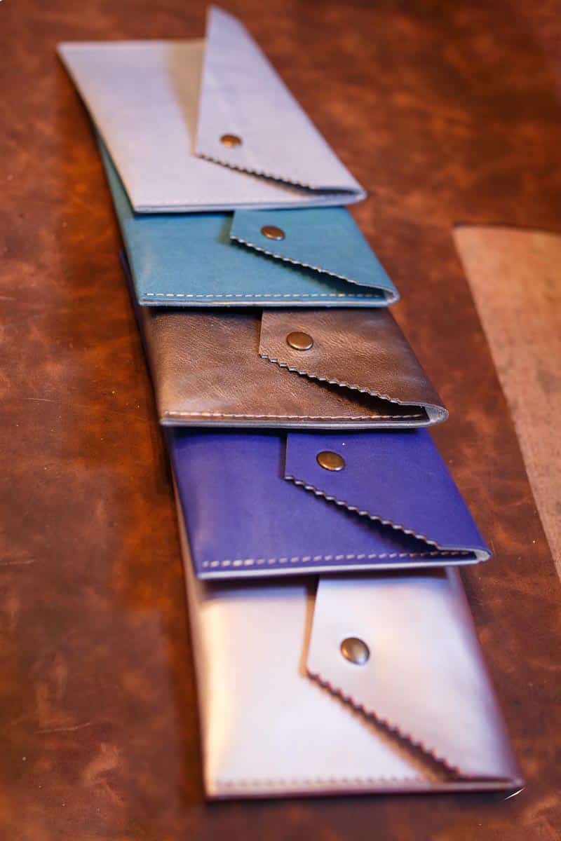 Purse Leather Envelope Genuine Strap