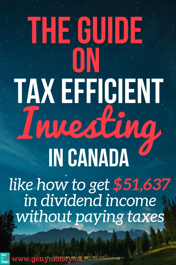 The Guide on Tax Efficient Investing in Canada Genymoney.ca