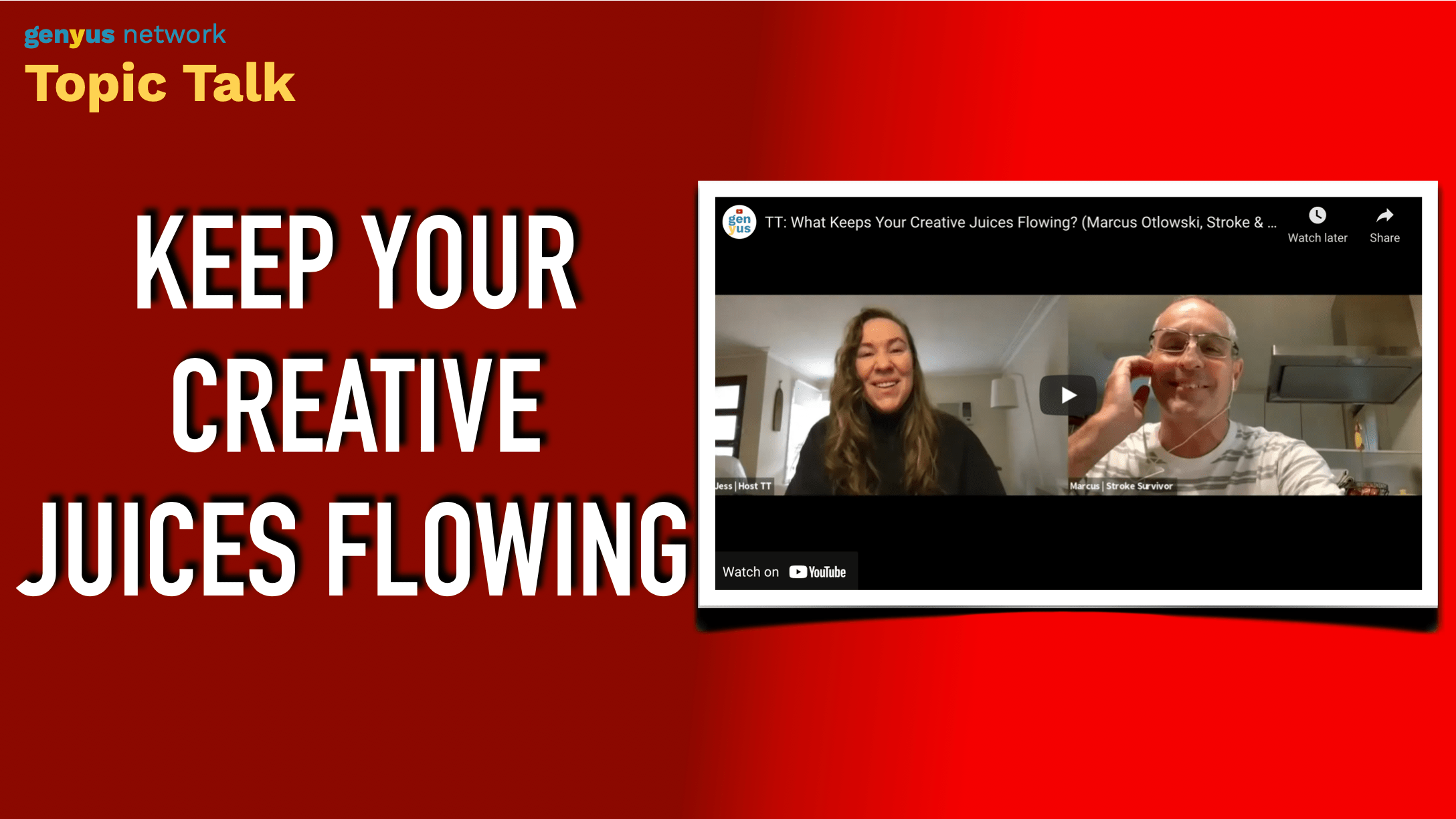 KEEP YOUR CREATIVE JUICES FLOWING genyus network