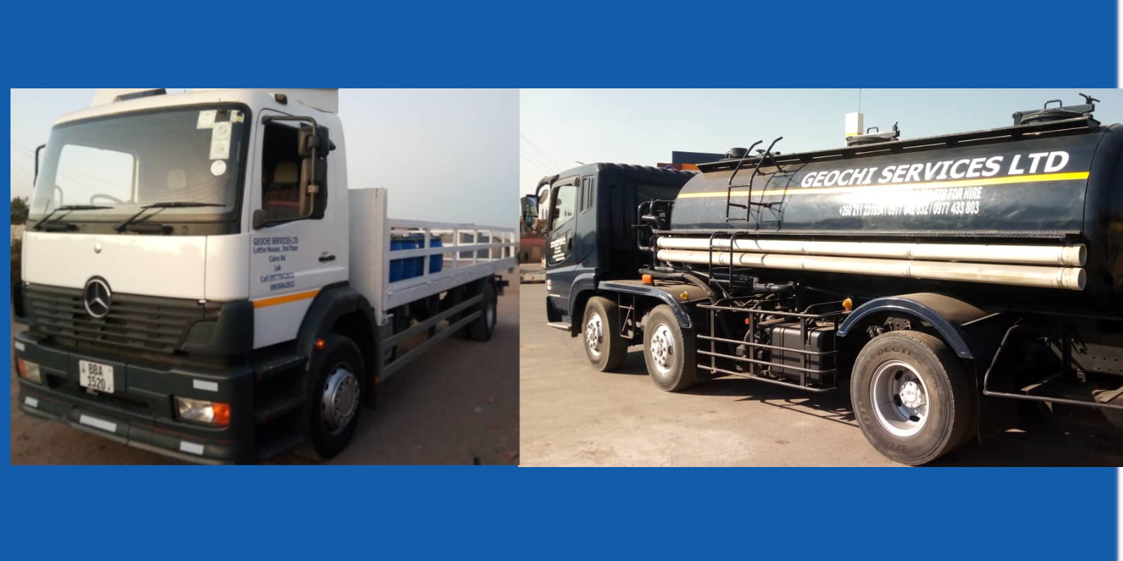 GEOCHI SERVICES LTD Construction, Sewerage Services, Equipment Hire