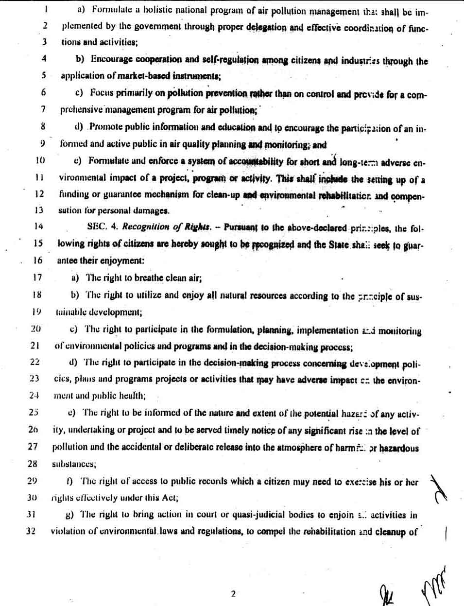 1999 PHILIPPINE CLEAN AIR ACT (REPUBLIC ACT 8749)