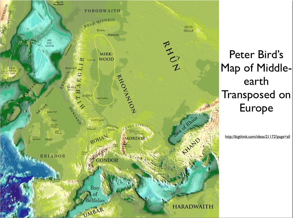 Geography of Middleearth Archives GeoCurrents