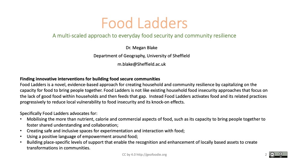 Mapping Food Ladders GeoFoodie Page 2