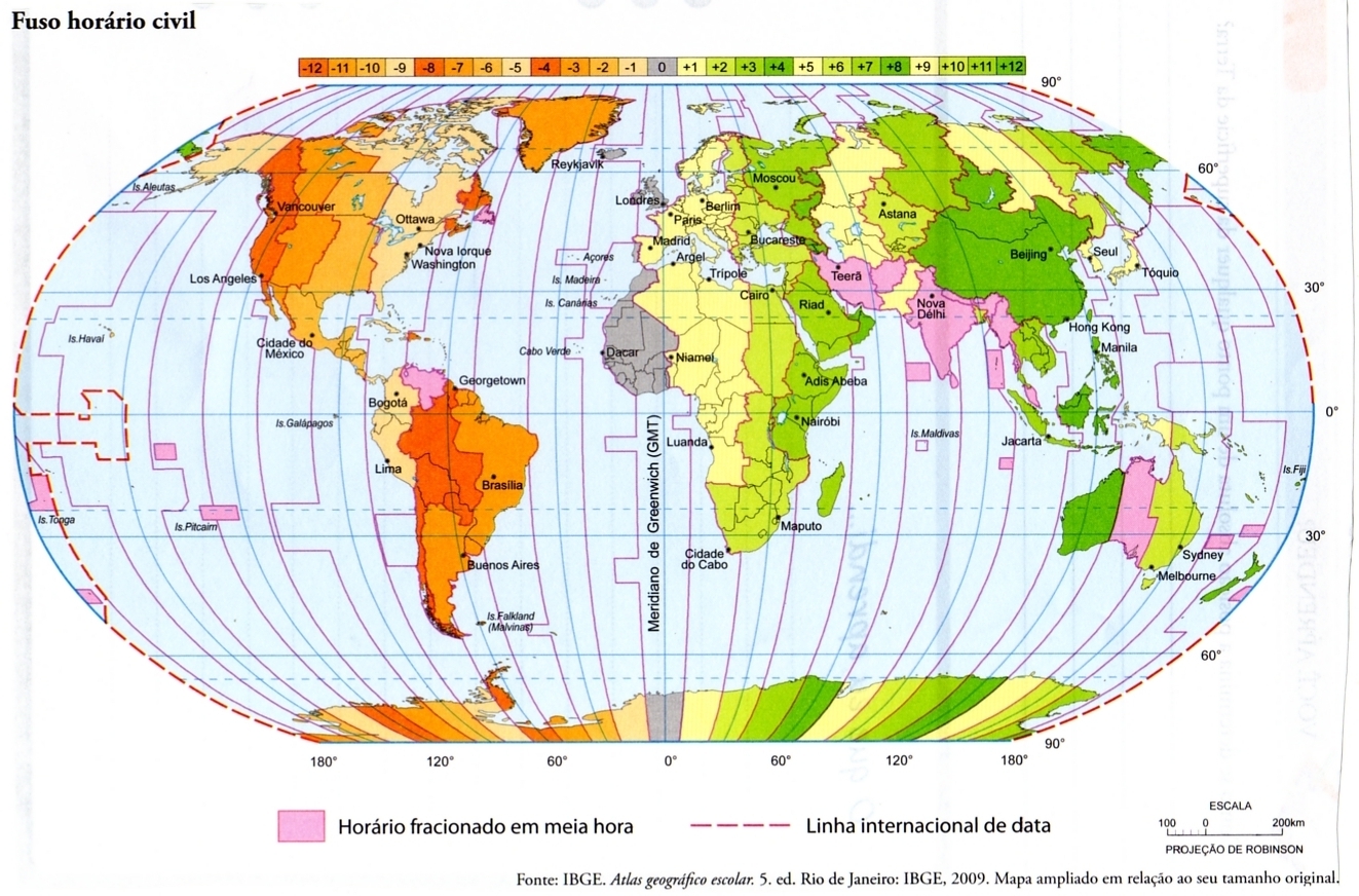 Fuso Horário Geografia no Vestibular