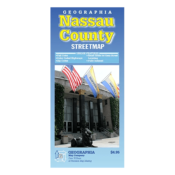 Nassau County (NY) Street Map Geographia Maps
