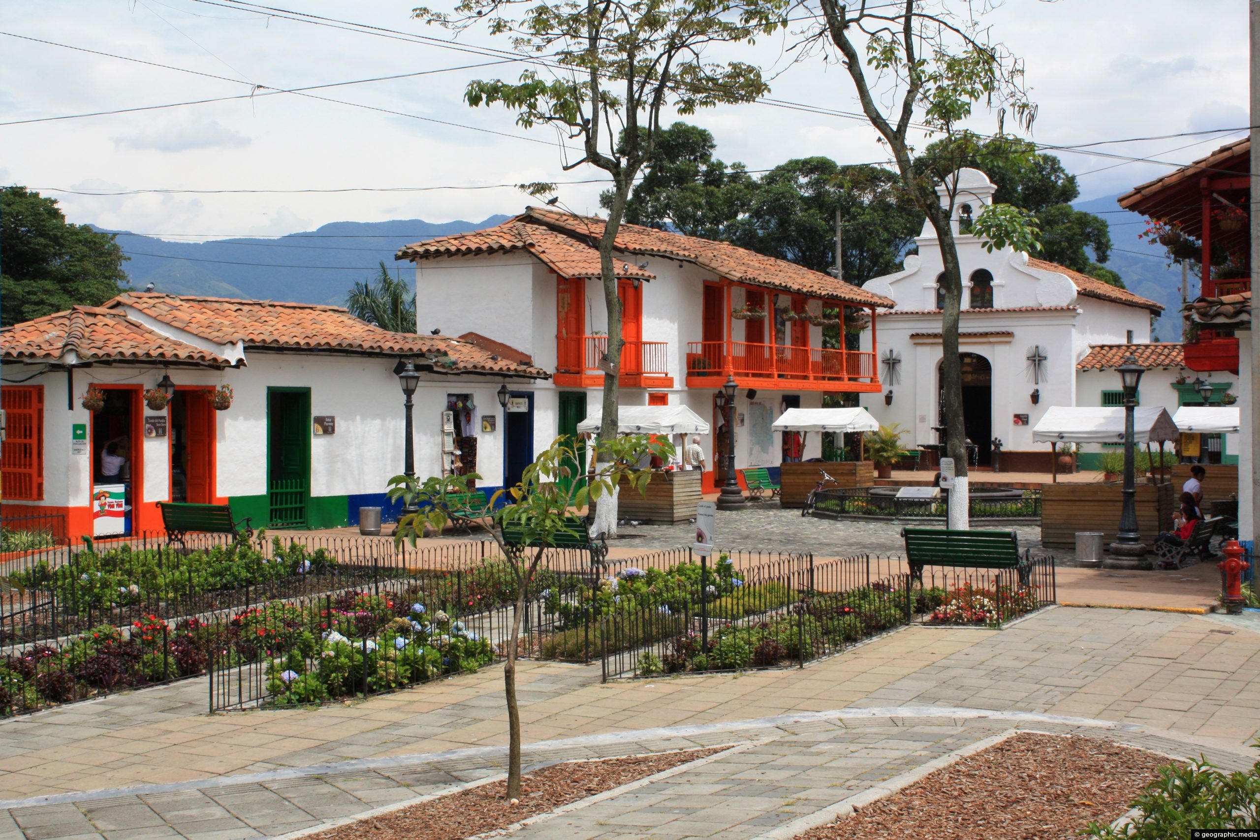 Pueblito Paisa Square Medellin Geographic Media