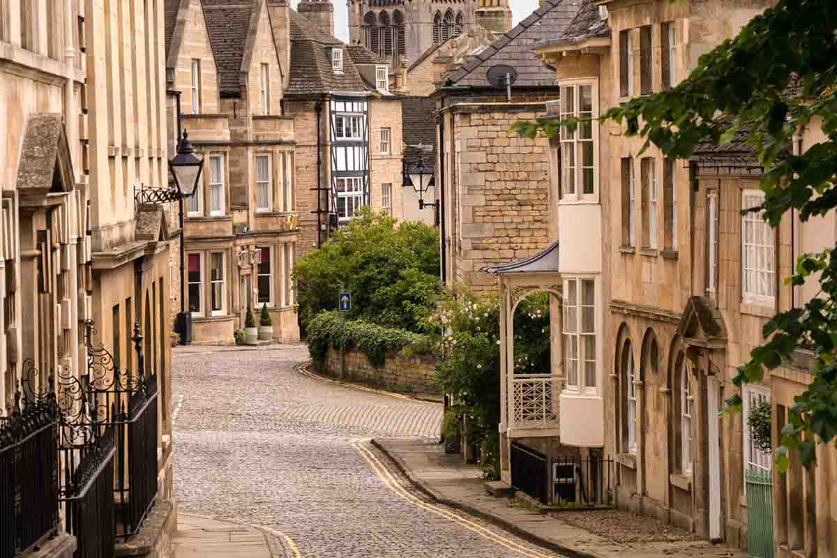 The cobbled streets of Stamford Geographical