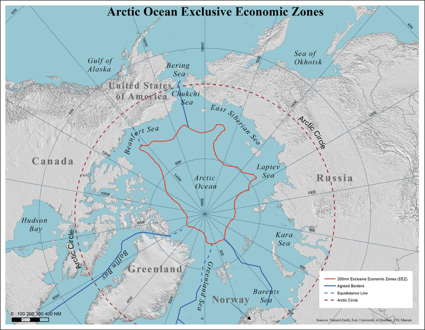 Arctic Ocean On A Map Of Russia Russia's Arctic Development Problems and Priorities