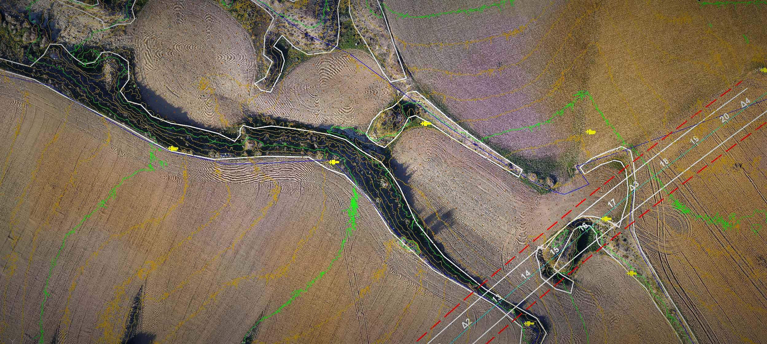 Aerial mapping of land parcels in Dali
