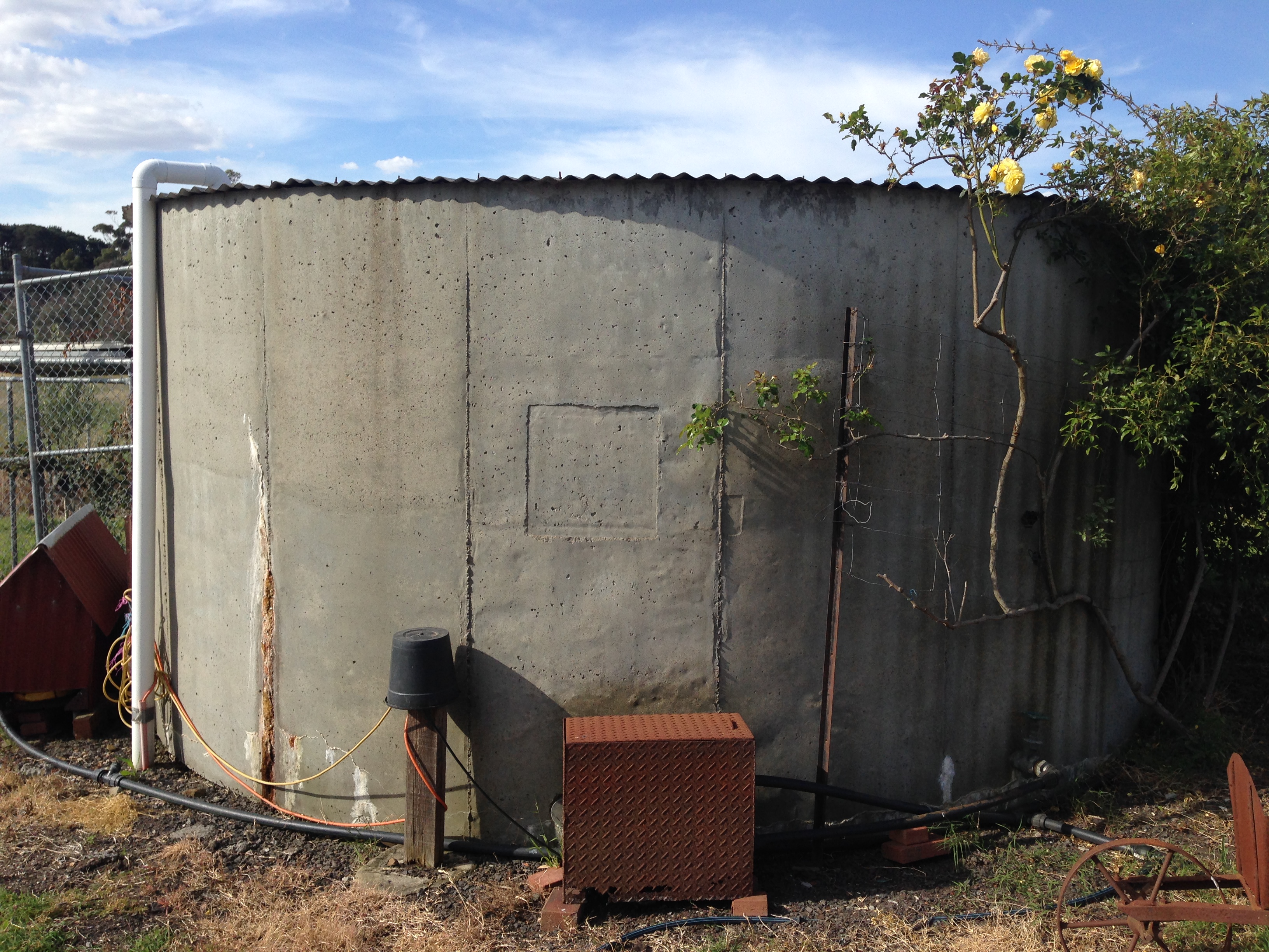Leaking Concrete Tank fixed with Liner GEOLINE