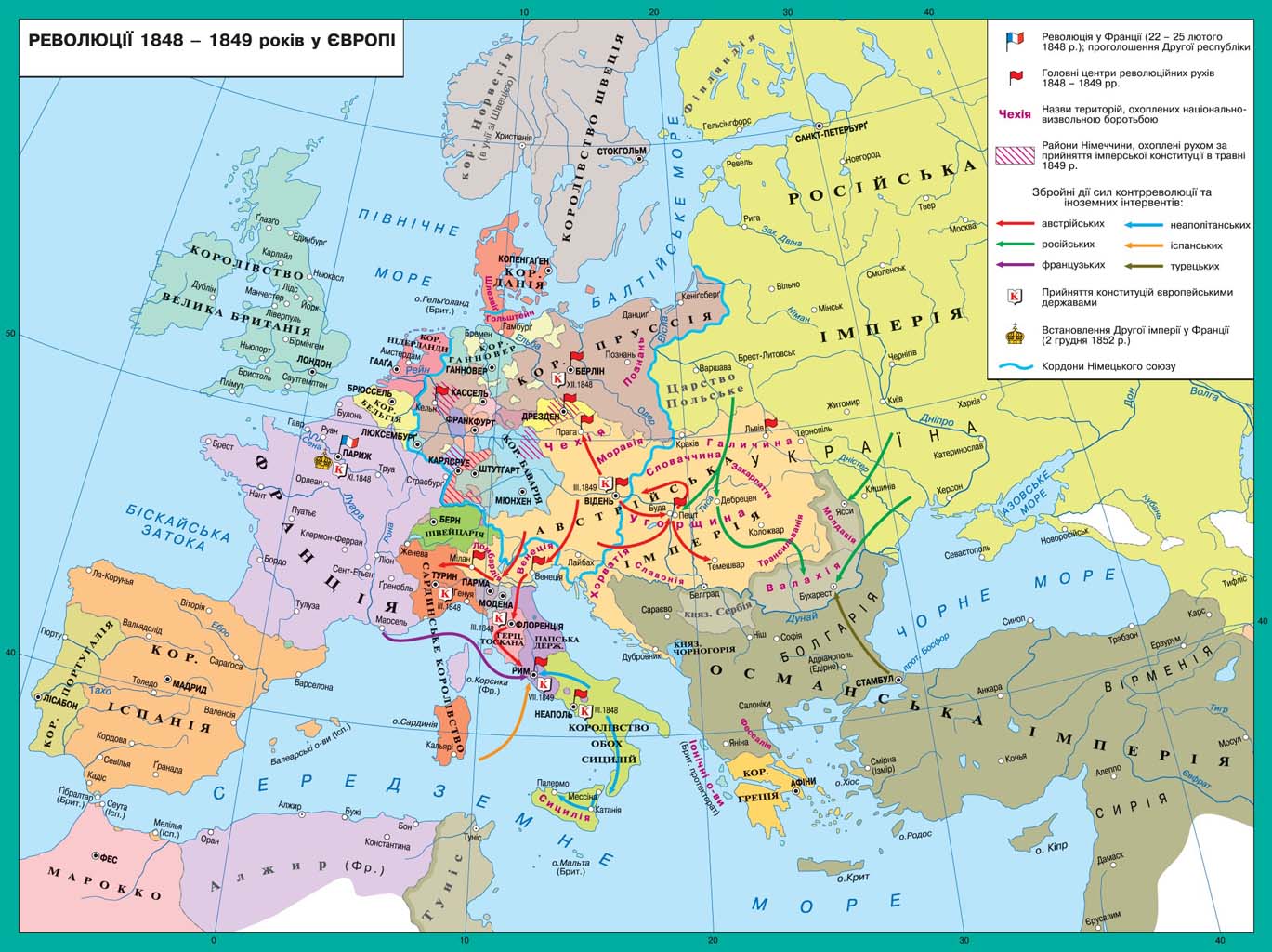 Europe in the XIX. century Arcanum Maps