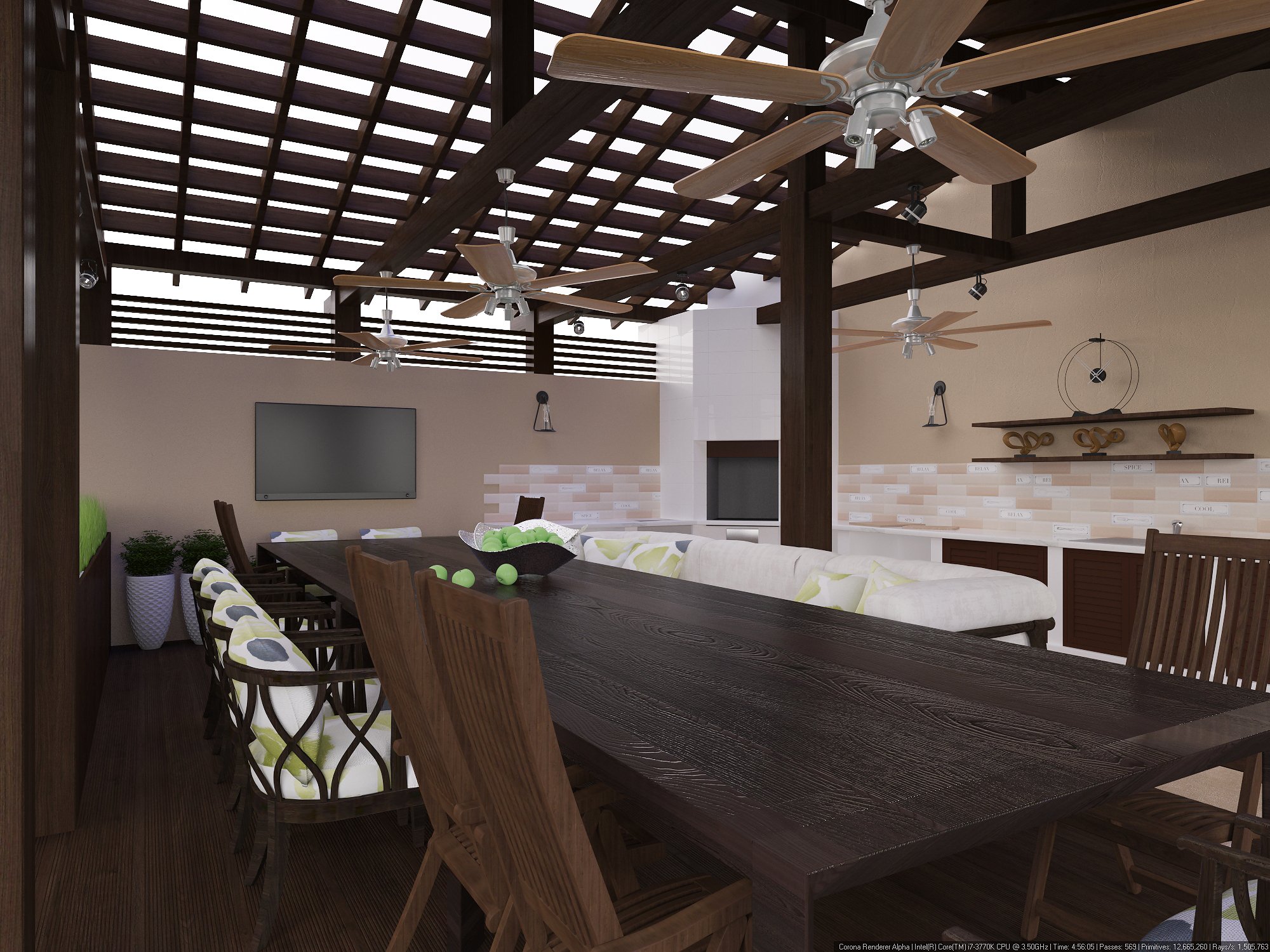 Фото дизайна беседки (портфолио) и 3D визуализация