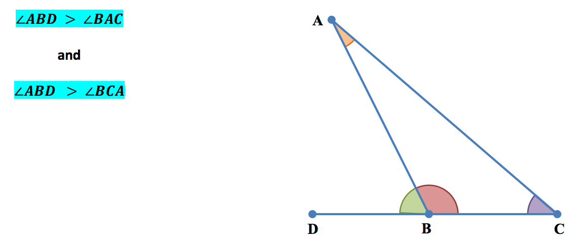 Exterior Angle Inequality Theorem Worksheet Guided
