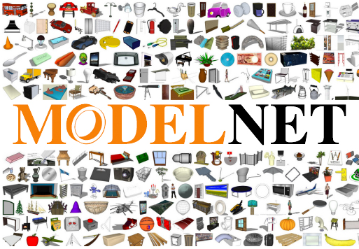 ModelNet10: 4899 models from 10 categories.