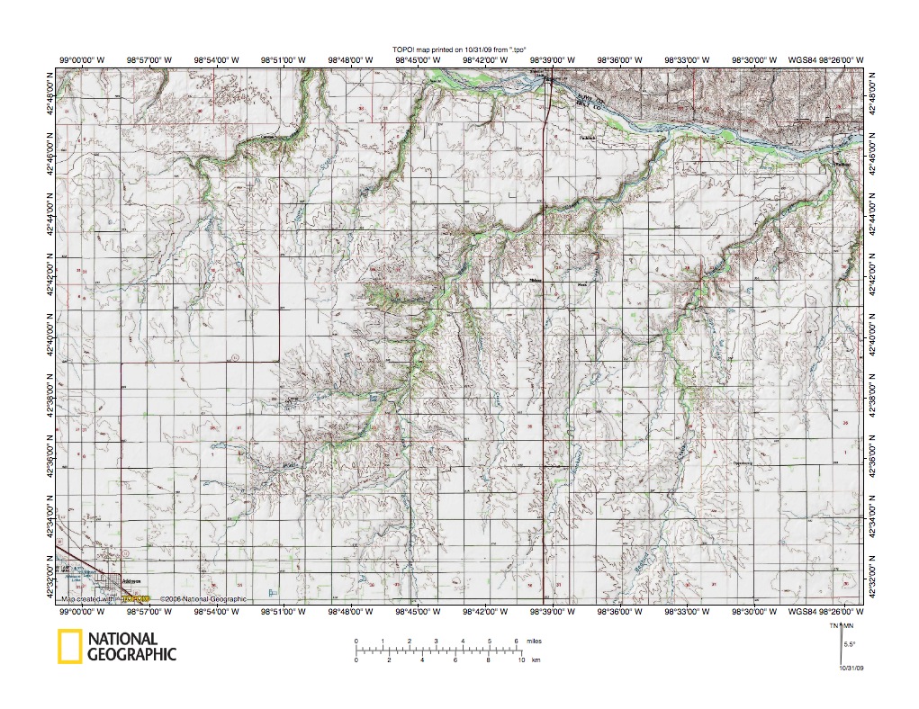 Niobrara RiverElkhorn River drainage divide area landform origins