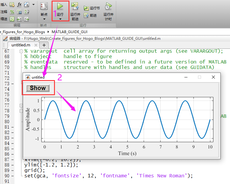 Matlab GUI Design axes Geophydog