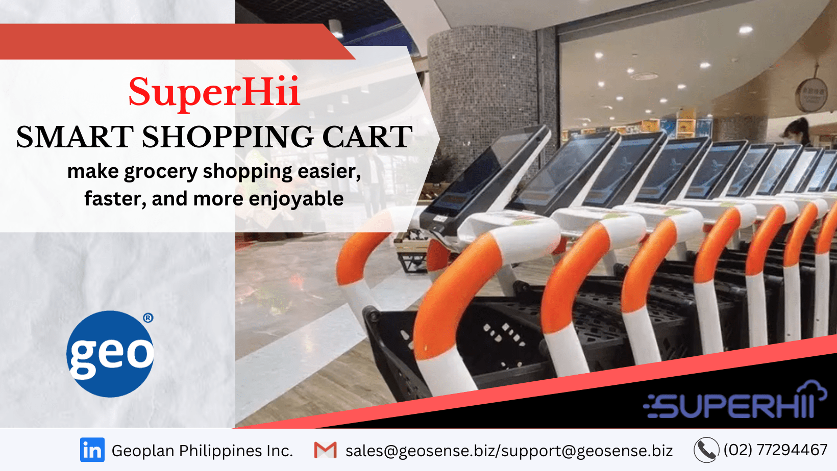 SuperHii Smart Shopping Cart for the easier, faster, and more