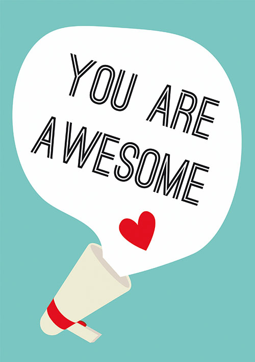 Plakat You Are Awesome GeoPrint