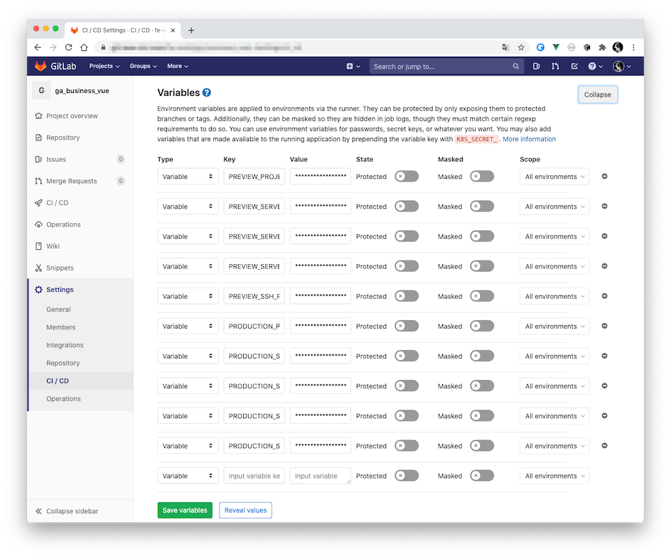 DevOps 之使用 Gitlab CI 构建和部署 Vue 项目 Blog