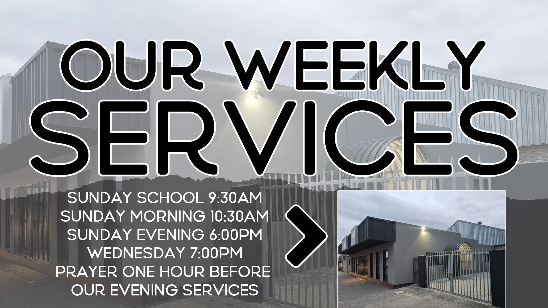 Weekly Services The Potter's House Church