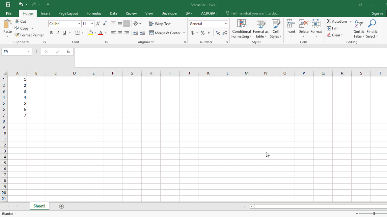 Bottom Line Customizing Excel’s Status Bar Stringfest Analytics