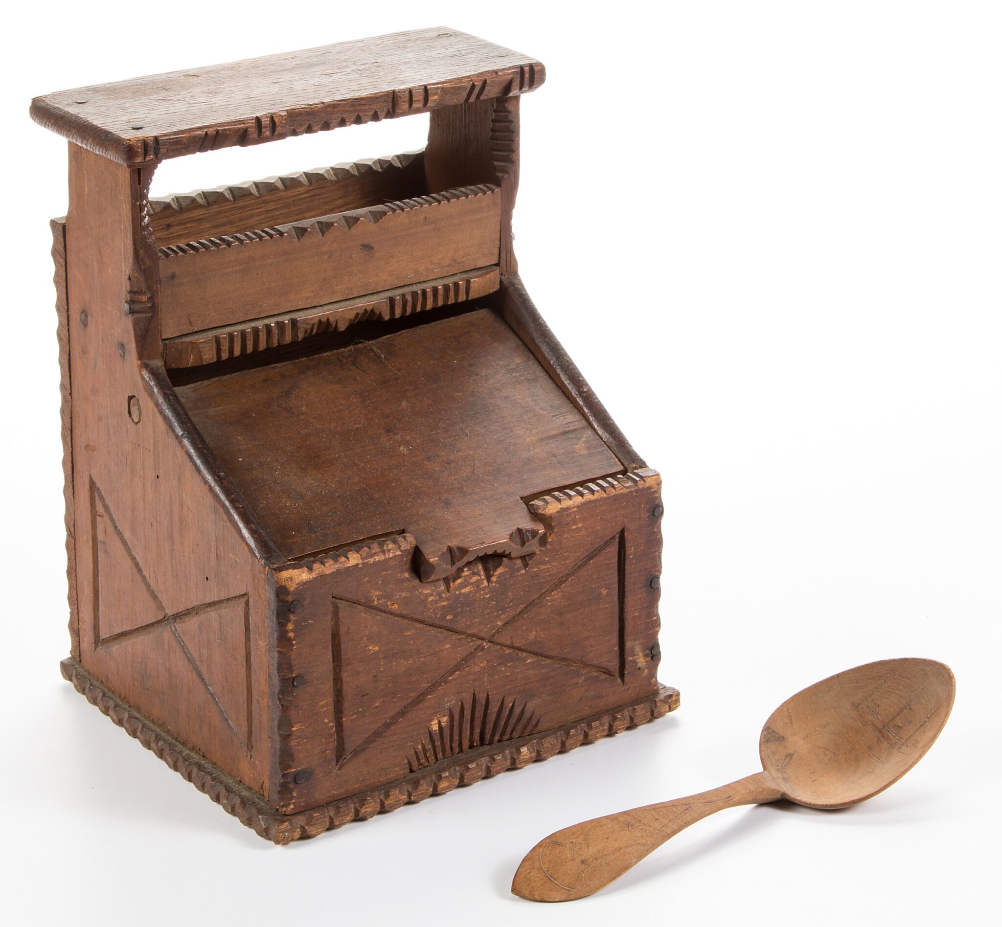 Antique Wooden Salt Boxes