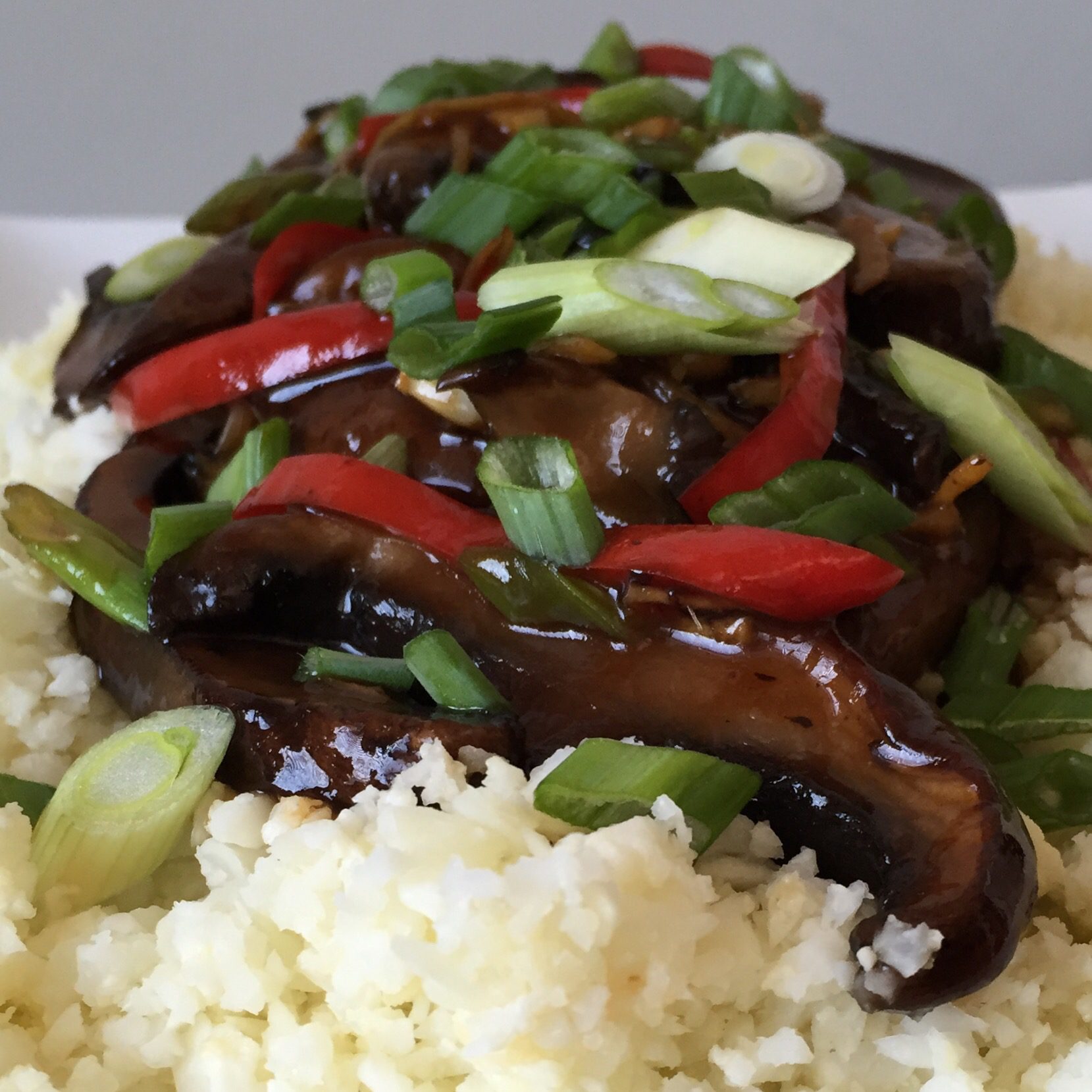 Cook on a Whim Paleo Portobello Mushroom Stir Fry The