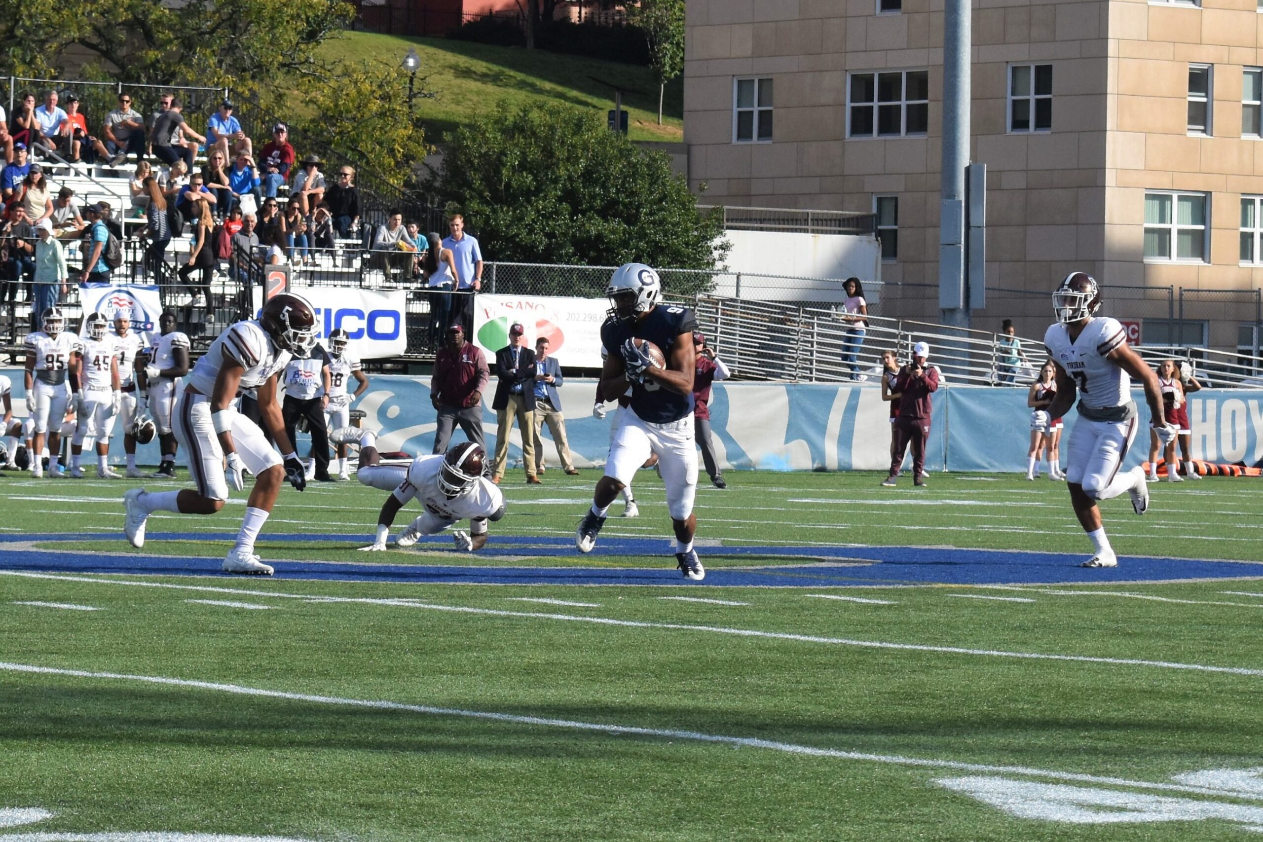 Football Battles Holy Cross as Both Teams Look to End Skids The