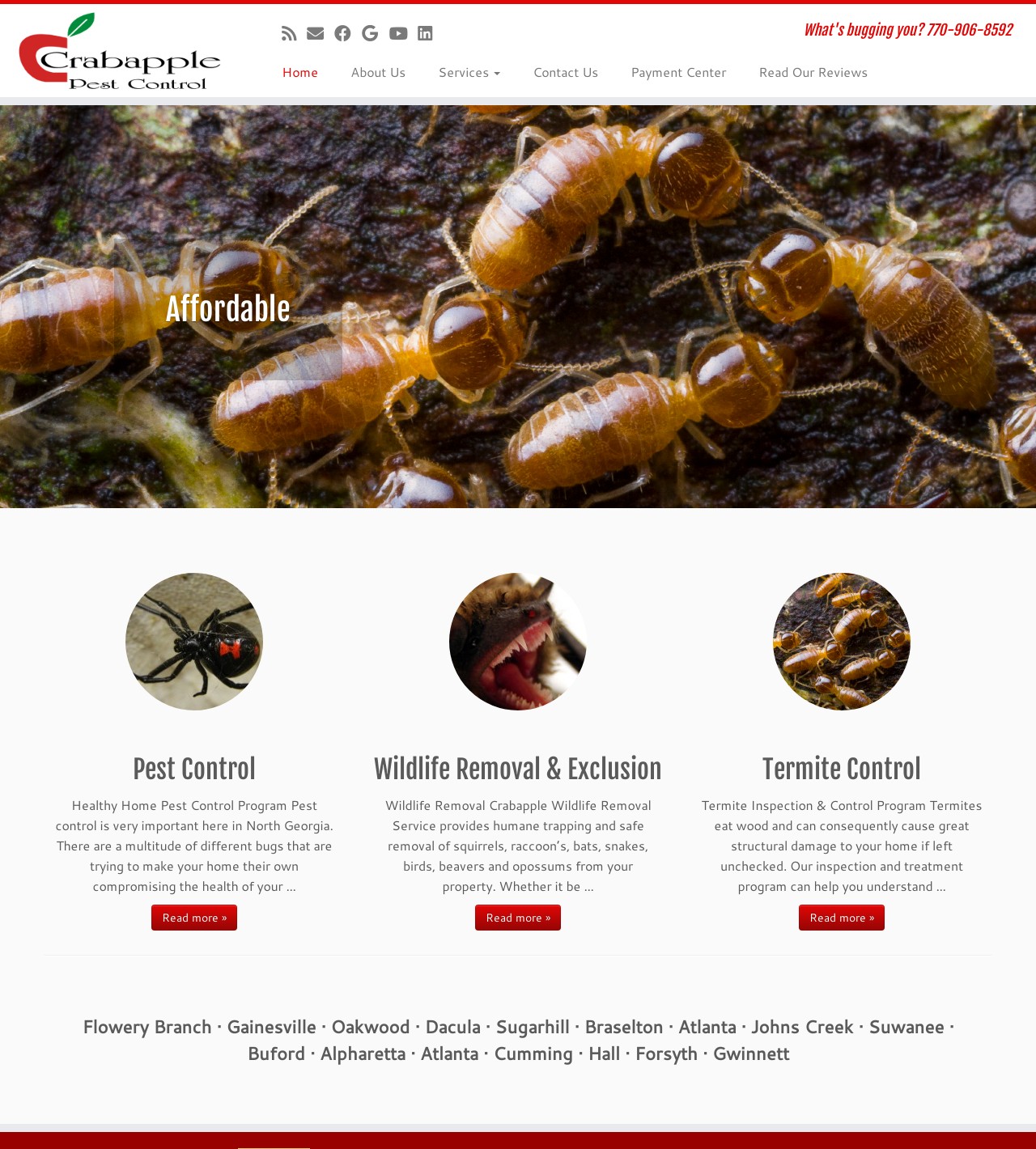 Crabapple Pest Control, Atlanta GA