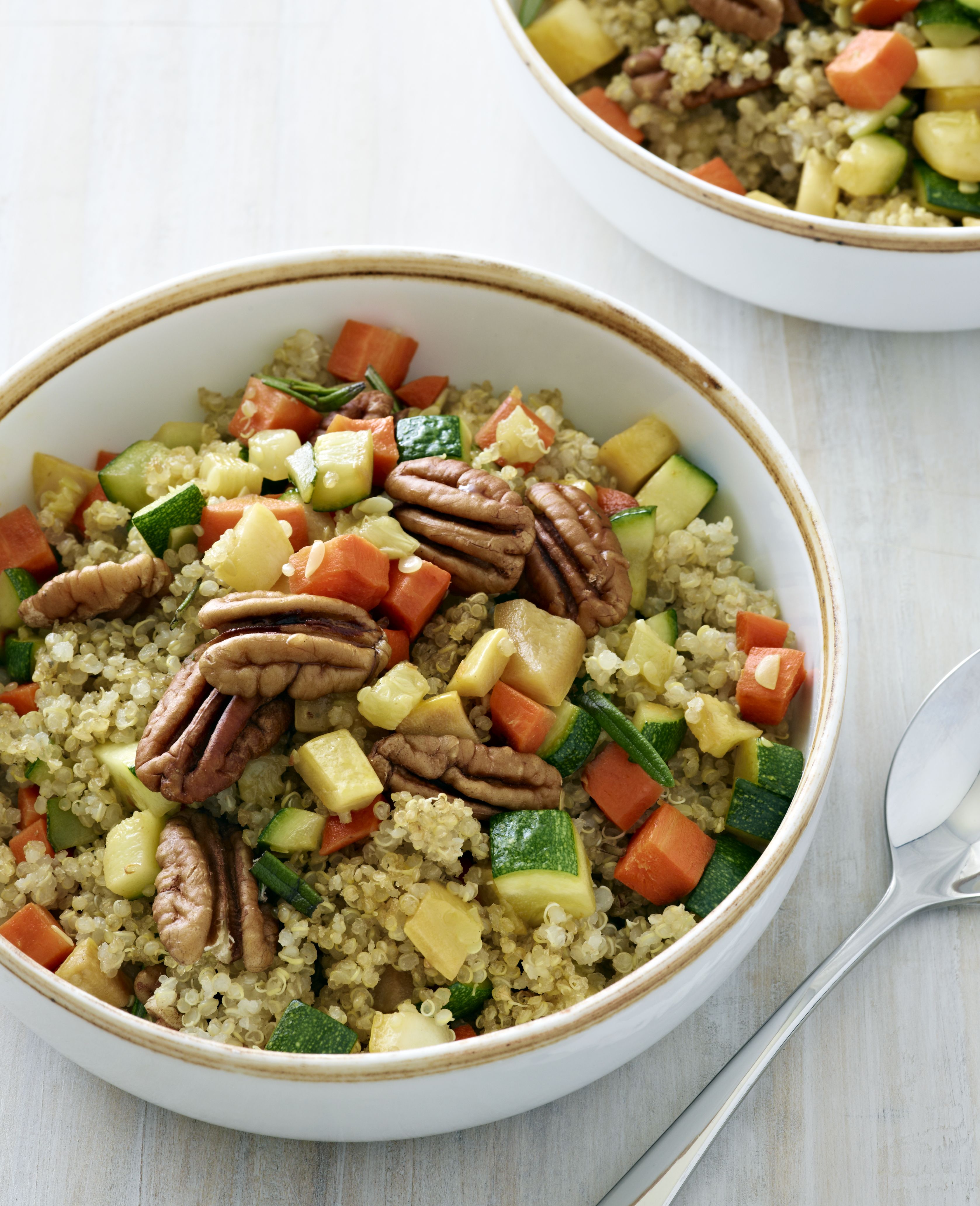 Toasted PecanQuinoa Breakfast Bowl Pecans