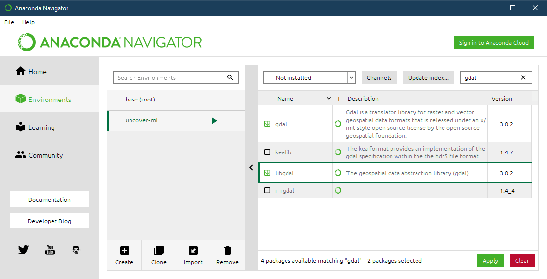 Installation — UncoverML 0.4.0 documentation