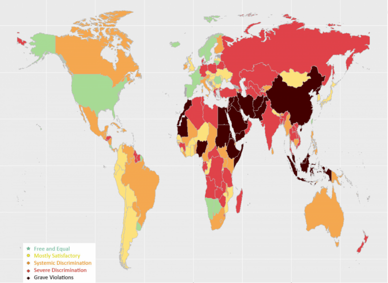 Atheist Persecution Global Map Interactive map shows where atheists are most persecuted