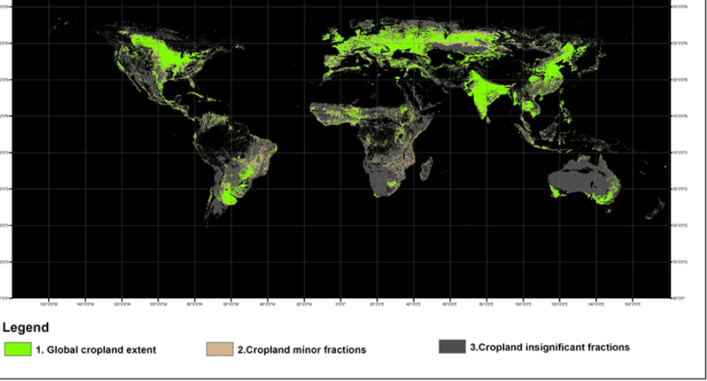 USGS releases interactive map of croplands in the world