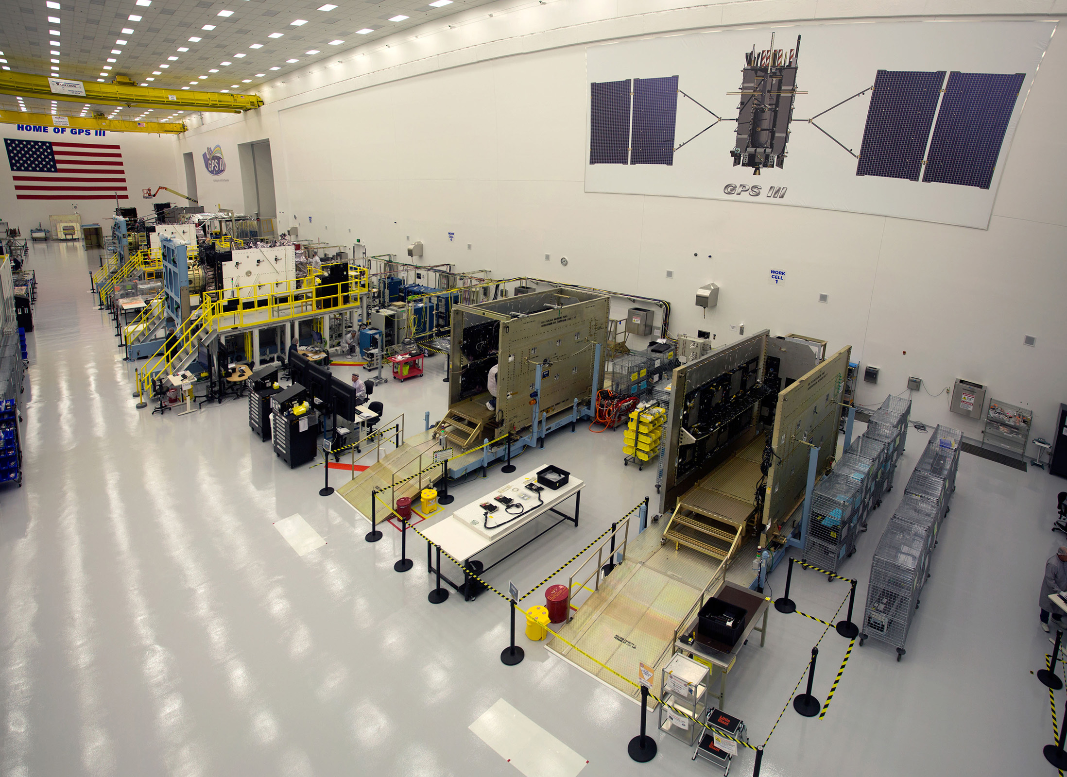 Lockheed Martin assembles third US Air Force GPS III satellite