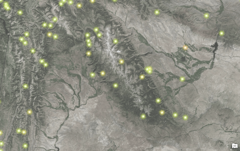 Firefly Habitat World Map Using the ArcGIS Pro Firefly Style for Data Visualization