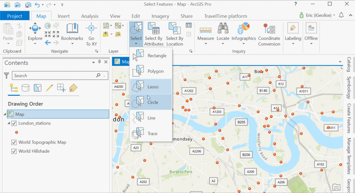How to Select Features in ArcGIS Pro Geospatial Training Services