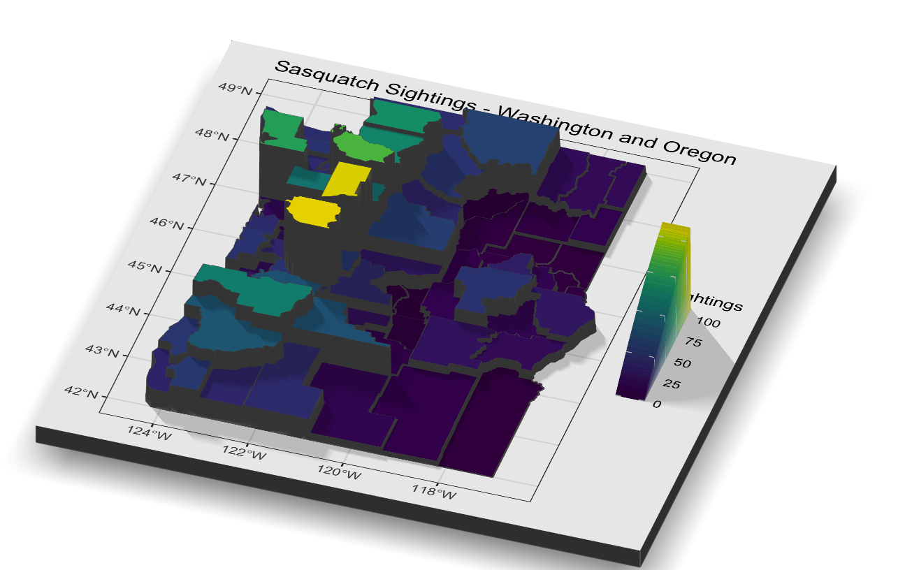 3D Map In R 3D Mapping Of Sasquatch Sightings In R With Rayshader |