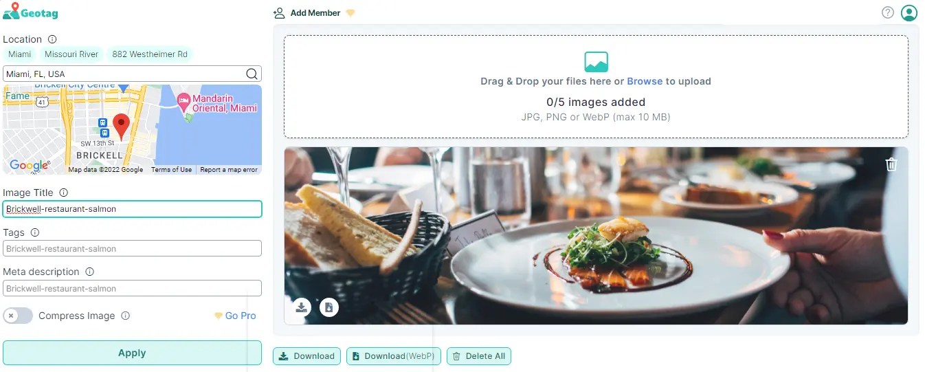How to extract geotag from a photo