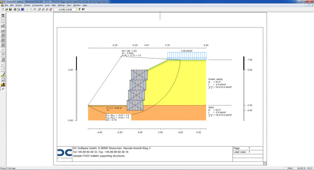 DCGabion [Geotechnical Design Software Earth Retaining Structures