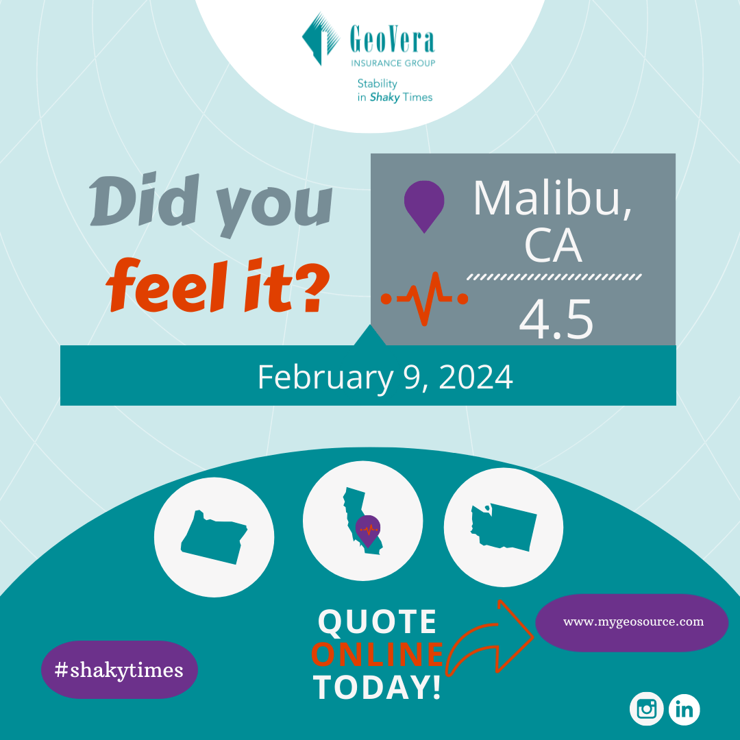 4.5 Magnitude Earthquake Strikes Malibu, CA