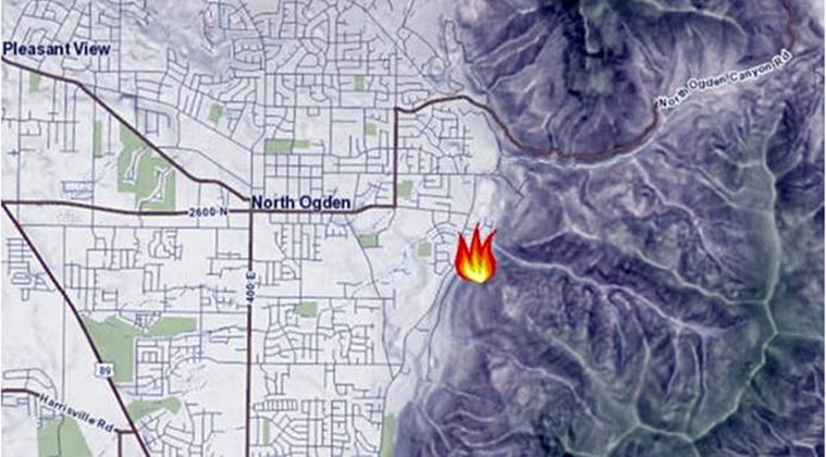 Update Mountain Home Fire in Weber County now estimated at 78 acres