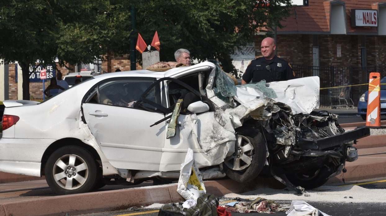 1 dead after Salt Lake City collision, 2 adults, child, toddler