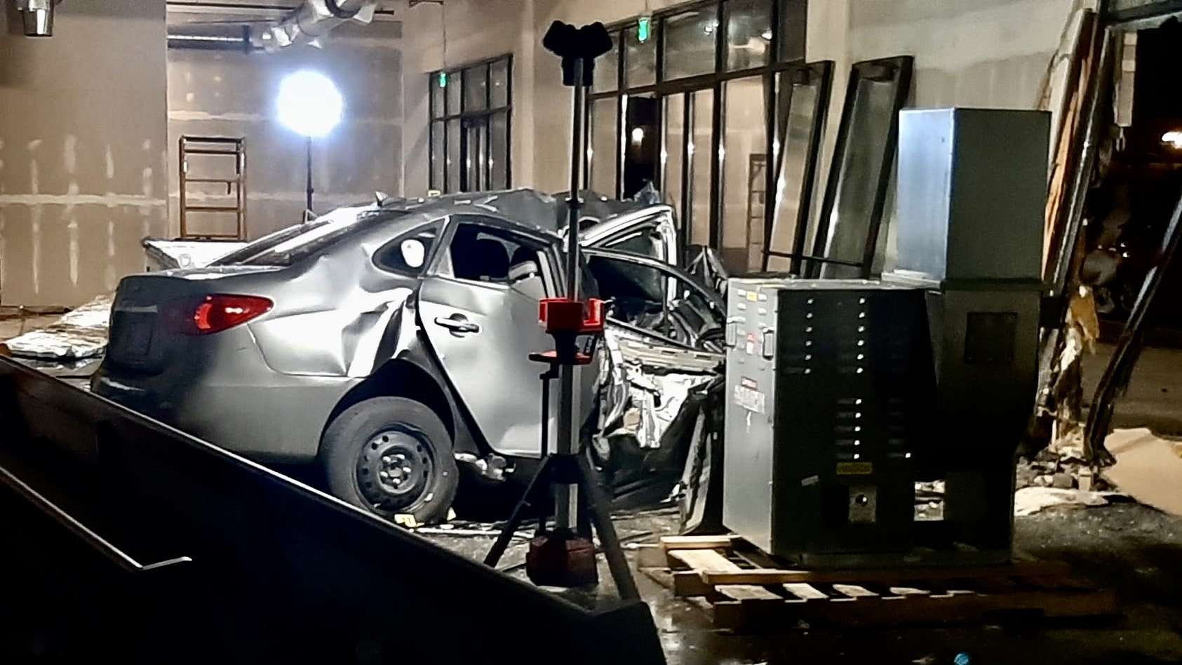 Driver killed in Clearfield crash after car plows through building