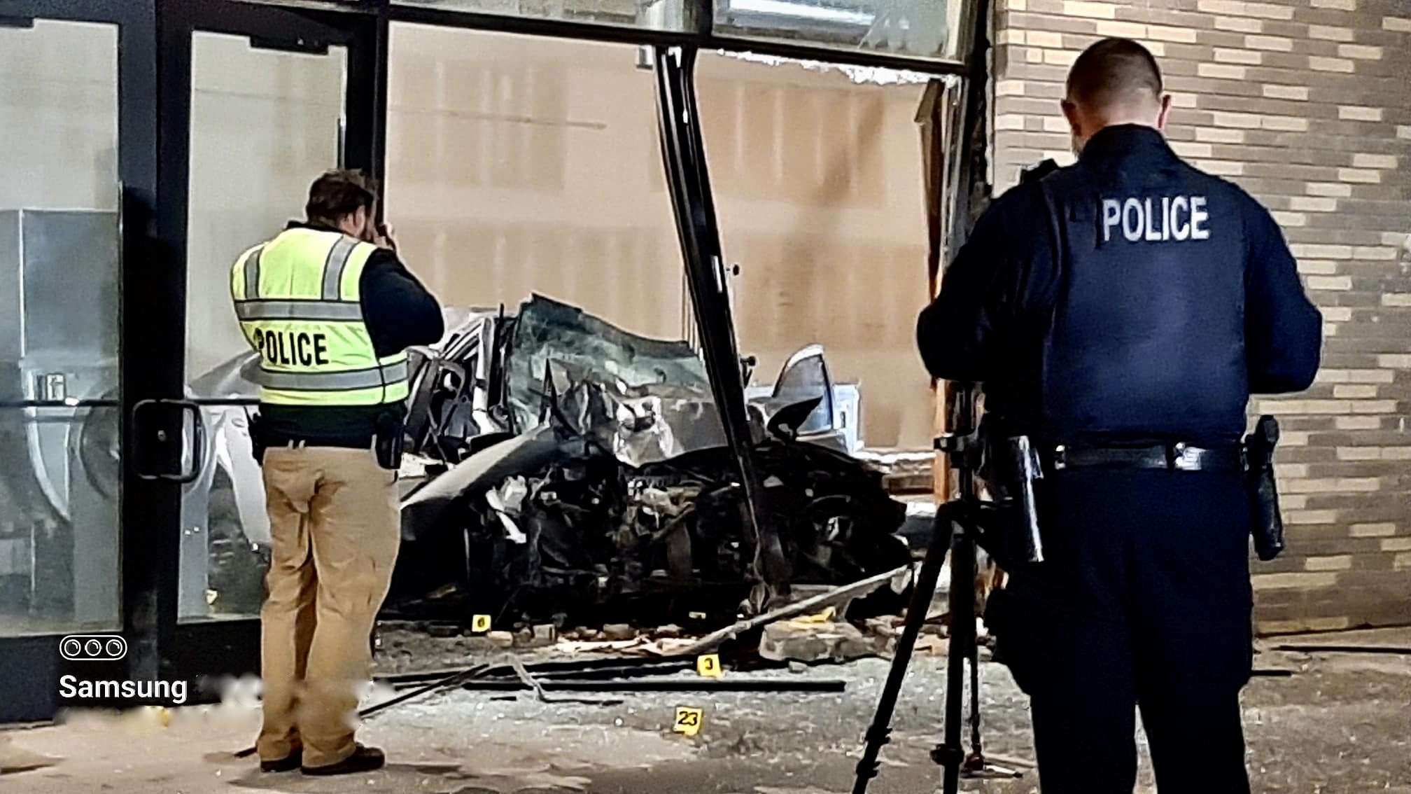 Driver killed in Clearfield crash after car plows through building