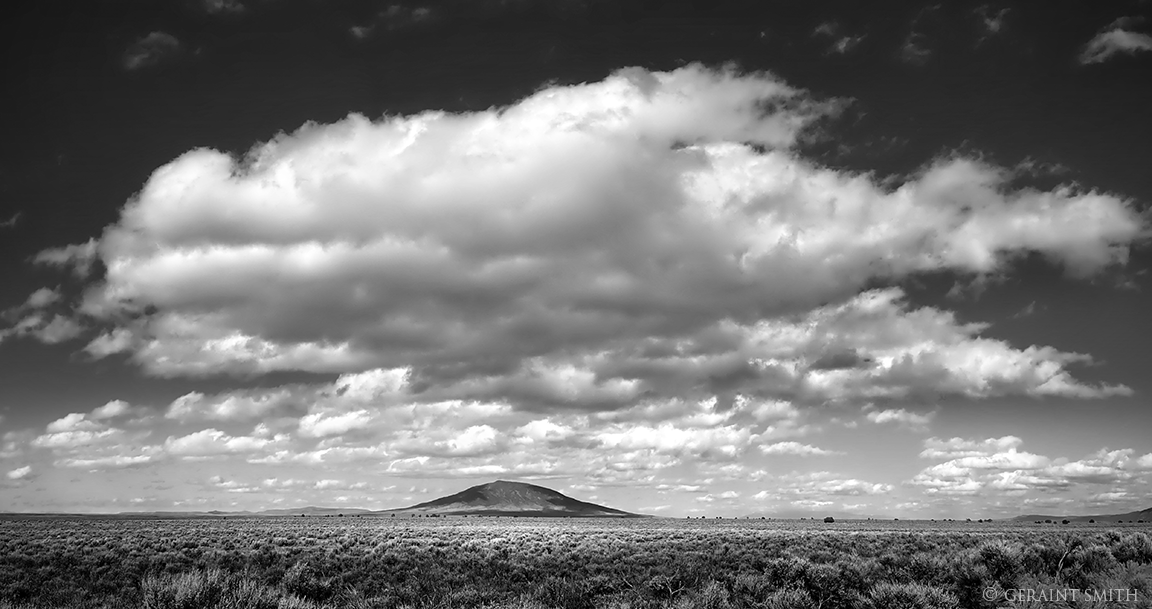 Big cloud over Ute Mountain, northern New Mexico.
