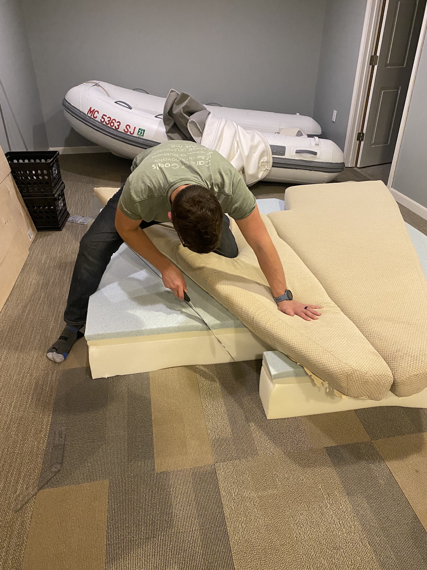DIY Boat Vberth Mattress Step by step guide Gerbers UnderWay