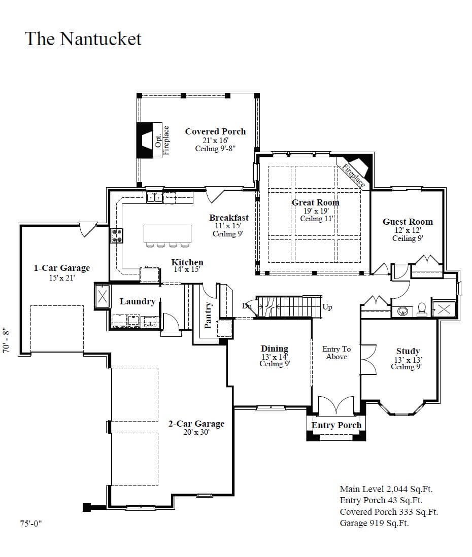 The Nantucket Homes By Gerbus Custom Homes in Cincinnati