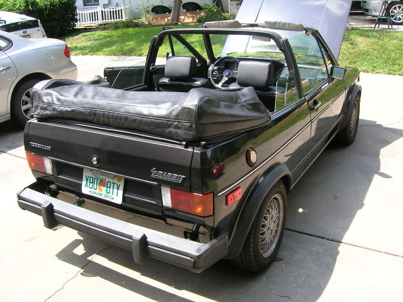 1984 VW Callaway Rabbit Convertible Rear Quarter German