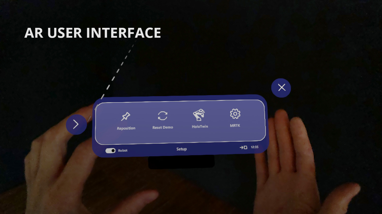 Entwurf eines Augmented Reality Interface / Design of an Augmented Reality Interface German