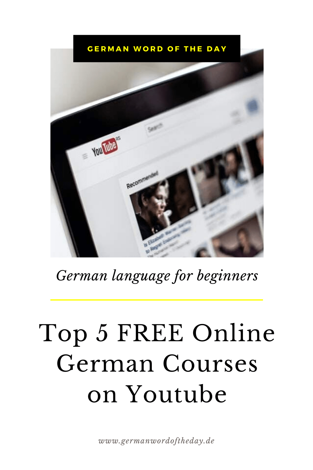 5 FREE Online German Courses For Beginners (A1A2) On Youtube German